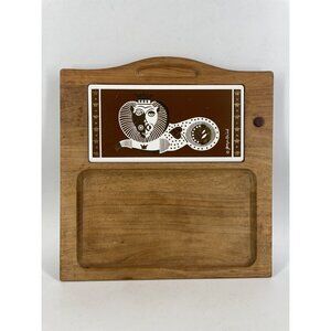 Georges Briard Vintage Cheese Board Tray Rare Lion